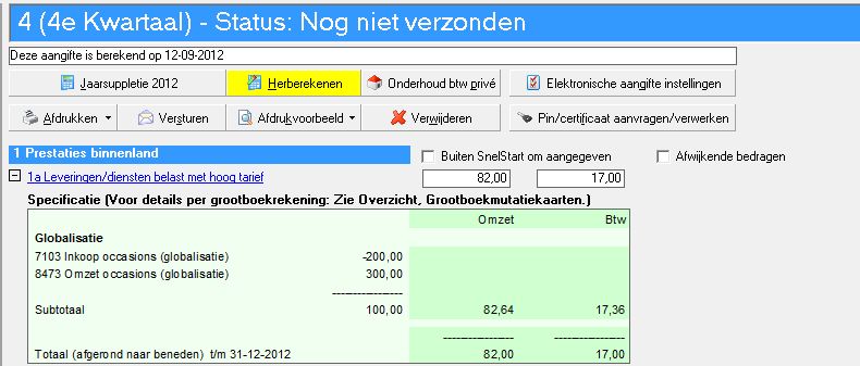 Globalisatie/Marge boeken met alleen SnelStart Boek